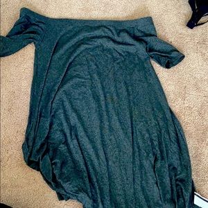 Off the shoulder t shirt dress